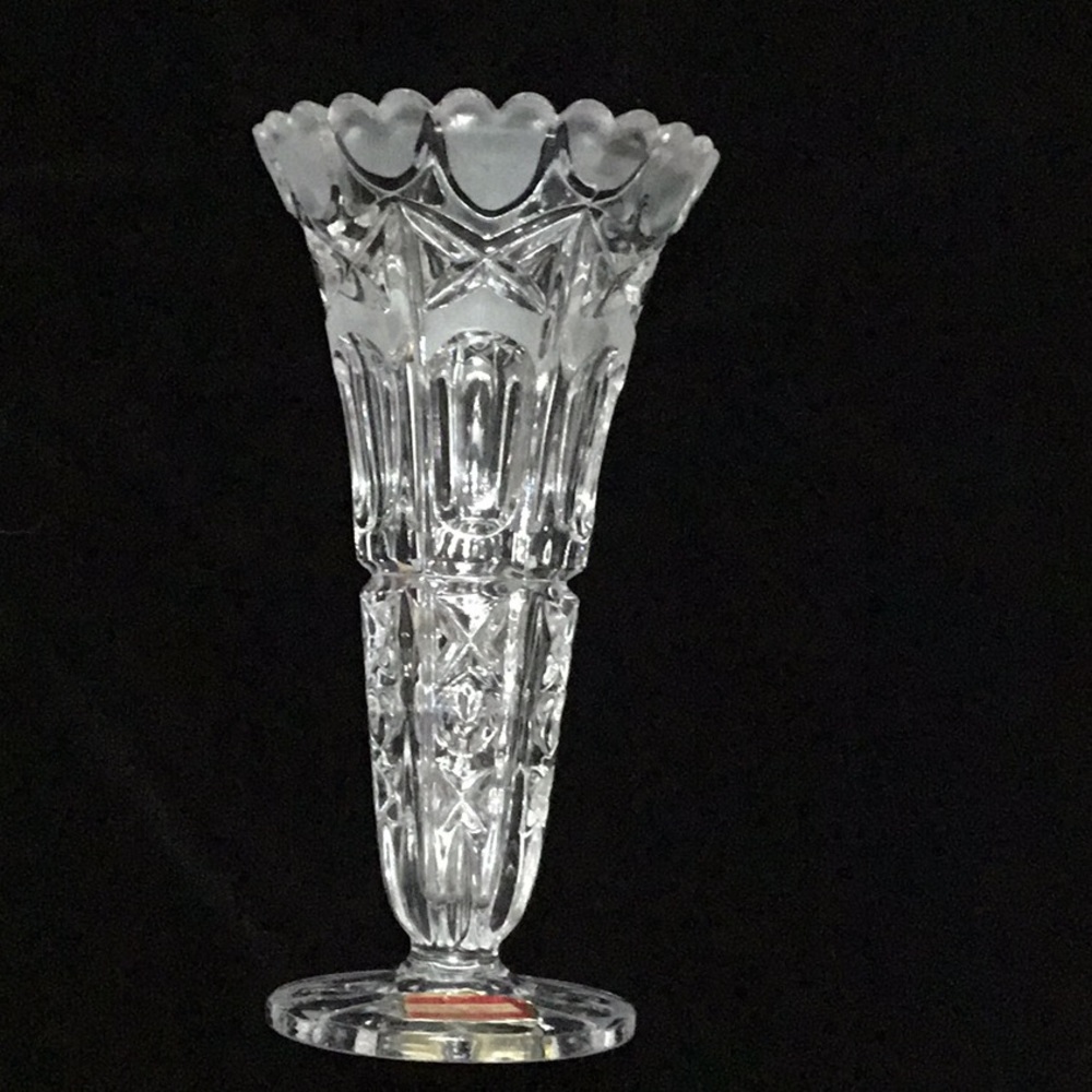 Vintage Bleikristall Lead Crystal Vase 8”